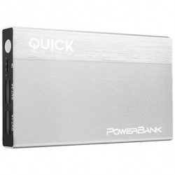 QUICKMEDIA Powerbank 10000Mah Plata