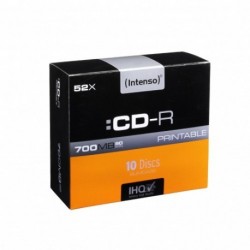 CD-R 700 MB/80 Min, 52x, Printtable, Slim Case 10