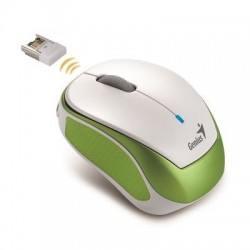 Genius Micro Traveler 9000R V2 RF inalámbrico Óptico 1200DPI Verde, Color blanco