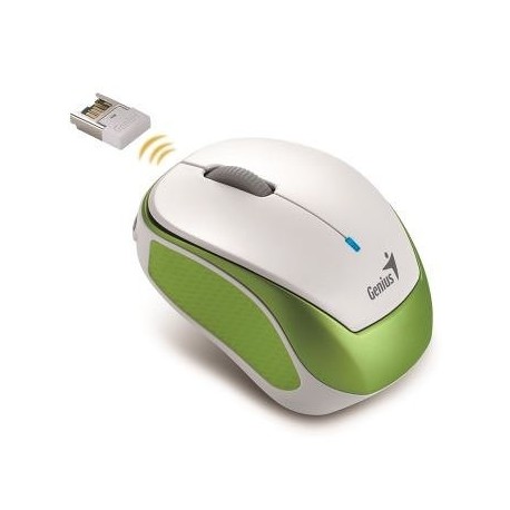 Genius Micro Traveler 9000R V2 RF inalámbrico Óptico 1200DPI Verde, Color blanco