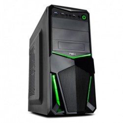 NOX CAJA ATX PAX. SEMITORRE. SIN FUENTE. AUDIO HD. USB 3.0. NEGRO/VERDE (NXPAXG)