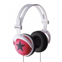 ZONE EVIL Auriculares DJ Star Style Elite Pro Rosa