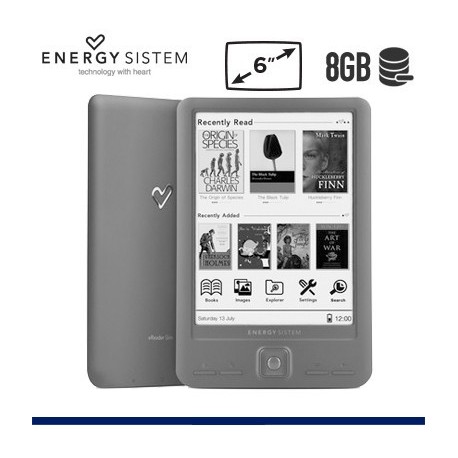 Energy e-book Slim Pantalla 6" 8GB DRM