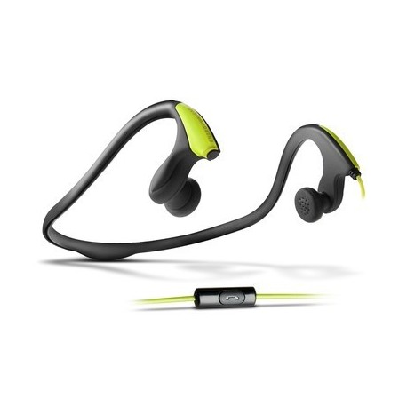 Energy Auriculares Running One + Microfono Neon Green