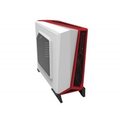 CORSAIR CAJA SEMITORRE Carbide Series SPEC-ALPHA BLANCA/ROJA