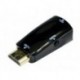 HDMI to VGA and audio adapter,, single port, bK