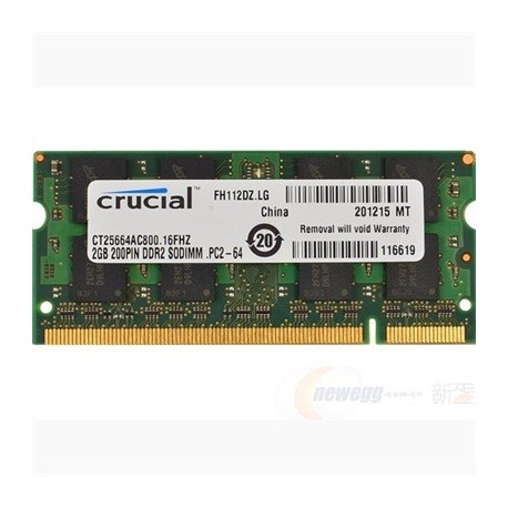 MODULO SODIMM 2GB 800MHZ DDR2 CRUCIAL TECH