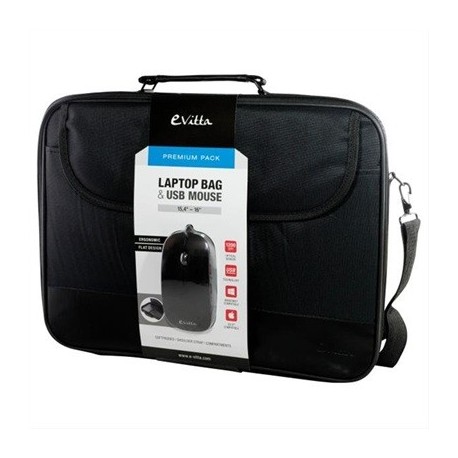 MALETIN ACOLCHADO EVITTA BLACK 15.4\"-16\"+RATO