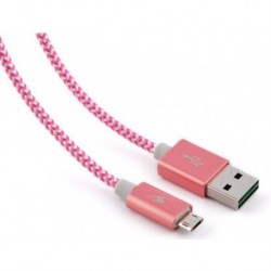 Bluestork TRENDY-MU-W 1.2m USB A Micro-USB A Rosa cable USB