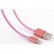Bluestork TRENDY-LI-W 1.2m USB A Lightning Rosa cable USB