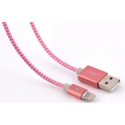 Bluestork TRENDY-LI-W 1.2m USB A Lightning Rosa cable USB