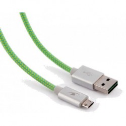 Bluestork TRENDY-MU-F 1.2m USB A Micro-USB B Verde cable USB