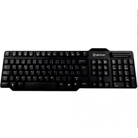 TECLADO UNYKA SMART CARD SCK-818A NEGRO USB
