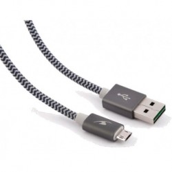 Bluestork TRENDY-MU-M 1.2m USB A Micro-USB A Gris cable USB