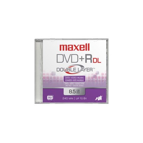 MAXELL DVD 8,5 Gb. GRABABLE. DOBLE CAPA. TARRINA 10 Unidades. 4X