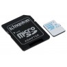 Kingston MicroSD 64GB Action Camera UHS-I U3 para GoPro & drones con adaptador