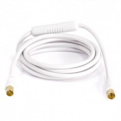 ENGEL PROLONGADOR ANTENA CON FILTRO LTE-ANTI 4G-1,5M BLANCO