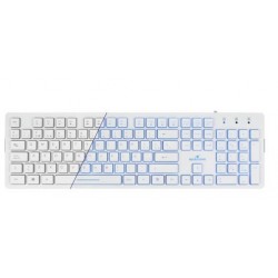 Bluestork KB-LUMI USB QWERTY Español Color blanco