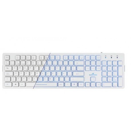 Bluestork KB-LUMI USB QWERTY Español Color blanco