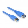 PROLONGADOR CABLE USB 3.0, TIPO A/M-A/H, AZUL
