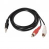 CABLE AUDIO ESTEREO 3.5/M-2RCA/M 0.3 M