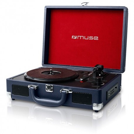 MUSE TOCADISCOS MT-101 DB Turntable 33/45/78rpm, USB, RCA OUT