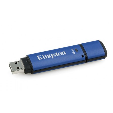 Kingston Technology DataTraveler Vault Privacy 3.0 with Management 4GB 4GB USB 3.0 Negro, Azul unida