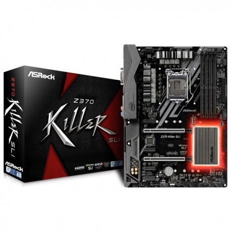 PLACA ASROCK Z370 KILLER SLI,INTEL,1151 (C),Z370,4DDR4,64GB,VGA+HDMI,GBLAN,6SATA3,9USB3.1