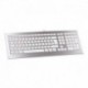 Cherry STRAIT teclado Ultra compacto USB plata