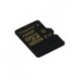 KINGSTON GOLD MICROSD UHS-I SPEED CLASS 3 (U3) 16GB SIN ADAPTADOR