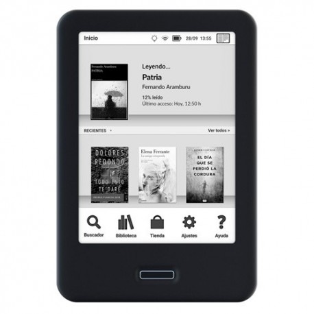 BQ E-READER CERVANTES 4 8GB NEGRO