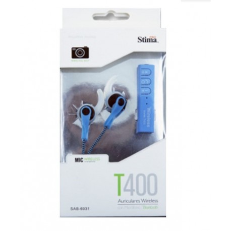 PROSTIMA SAB-6931 gancho de oreja Binaurale Bluetooth Negro, Azul auriculares para móvil