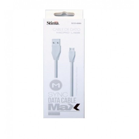 PROSTIMA SCD-6980 1m USB A Micro-USB A Color blanco cable USB