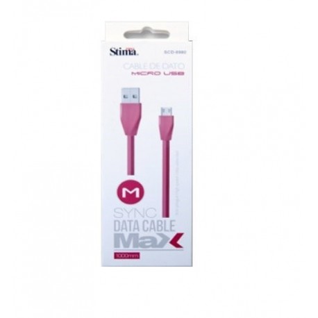 PROSTIMA SCD-6980 1m USB A Micro-USB A Rosa cable USB