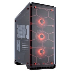 CAJA CORSAIR CRYSTAL 570X RGB ATX MID-TOWER ROJA