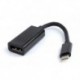 Gembird A-CM-DPF-01 USB Type-C 3.1 DisplayPort Negro adaptador de cable