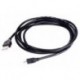 Cable USB2/Micro USB 1,8m GoldHQ BK