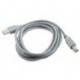 Cable USB2 A/B Imp.1,8m Gris