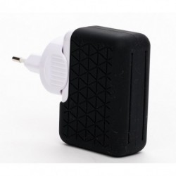 CARGADOR UNIVERSAL PARED 4PUERTOS USB NEGRO