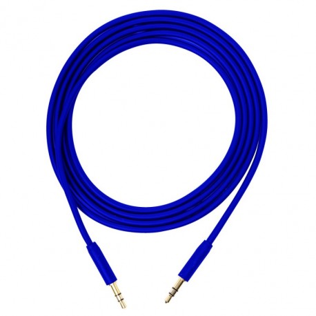CABLE CONEXION JACK 3,5mm MALE/MALE-1.5m BLUE