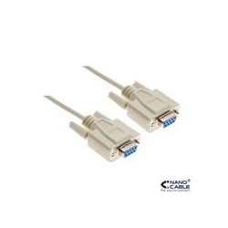 CABLE SERIE RS232, DB9/H-DB9/H, 1.8M NANOCABL