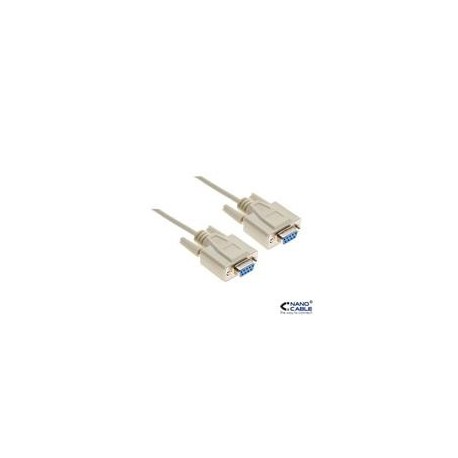 CABLE SERIE RS232, DB9/H-DB9/H, 1.8M NANOCABL